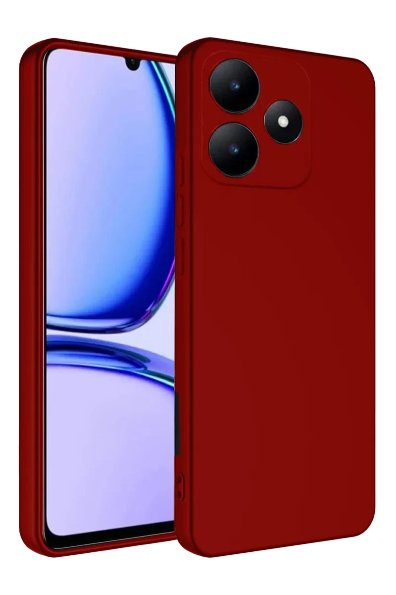 Newface Realme C61 Kılıf First Silikon - Kırmızı