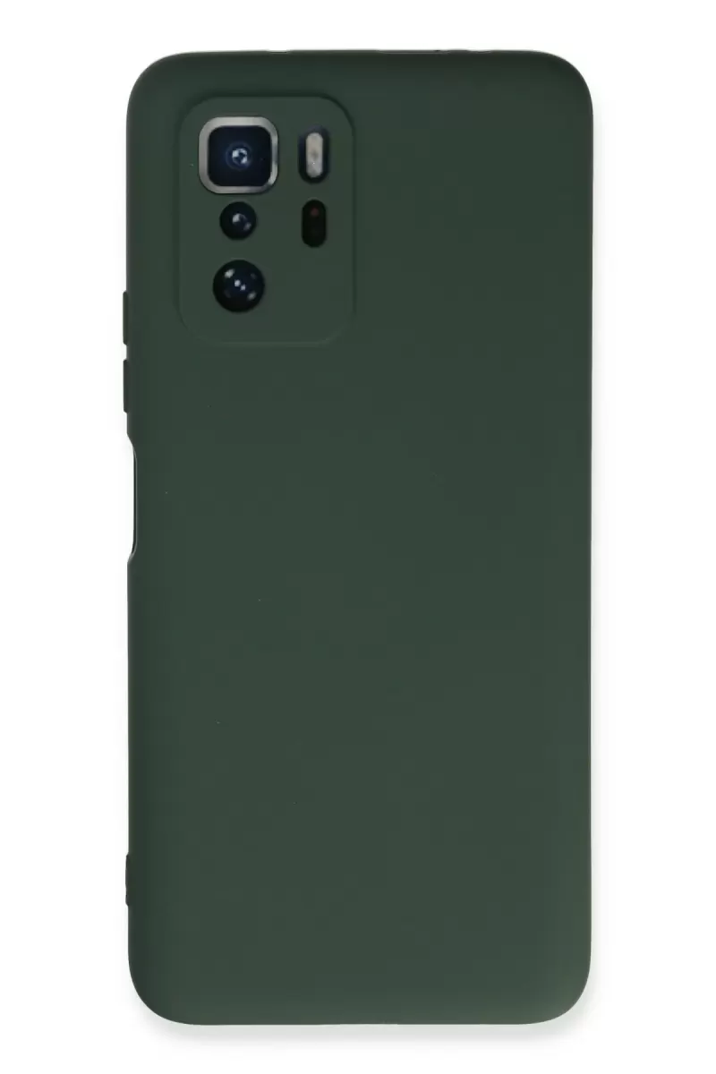 Newface Xiaomi Poco X3 GT Kılıf Nano içi Kadife Silikon - Koyu Yeşil