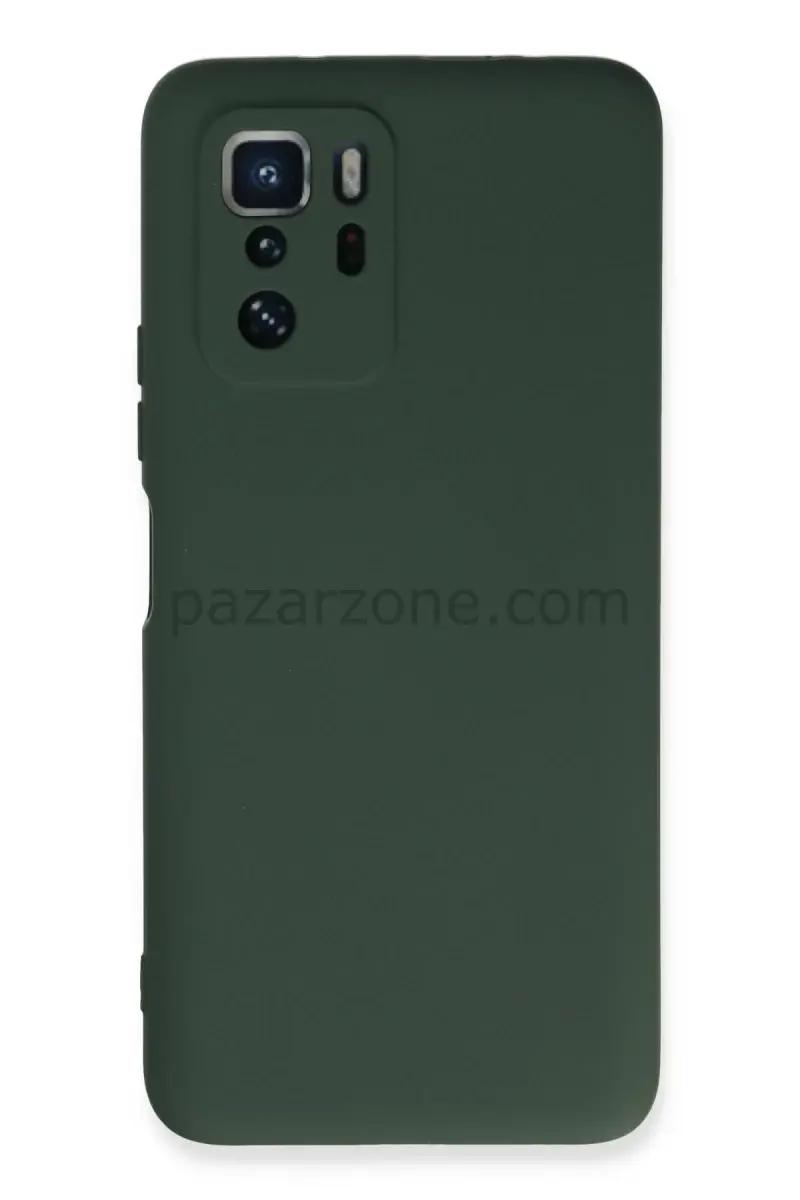 Newface Xiaomi Poco X3 GT Kılıf Nano içi Kadife Silikon - Koyu Yeşil