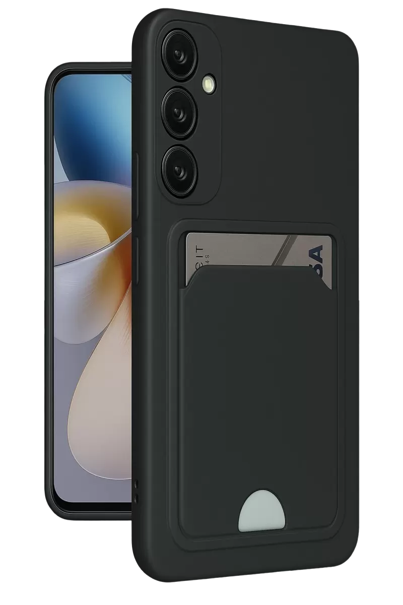 Newface Samsung Galaxy S24 Plus Kelvin Kartvizitli Silikon - Siyah