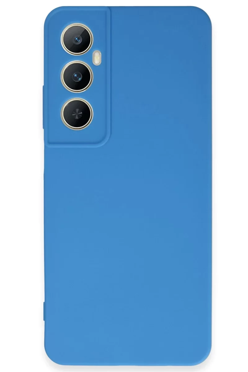 Newface Realme C65 Kılıf First Silikon - Mavi