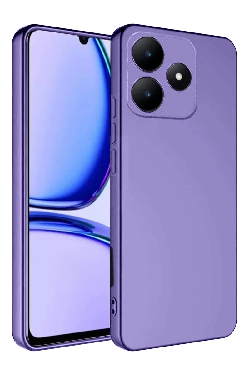 Newface Realme C61 Kılıf First Silikon - Lila