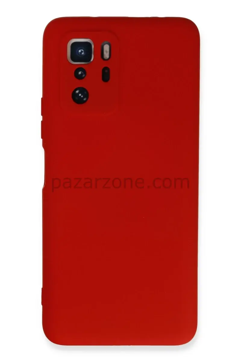 Newface Xiaomi Poco X3 GT Kılıf Nano içi Kadife Silikon - Kırmızı