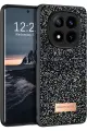 Onegif Xiaomi Redmi Note 14 Pro 4G Bright Simli Kapak - Siyah