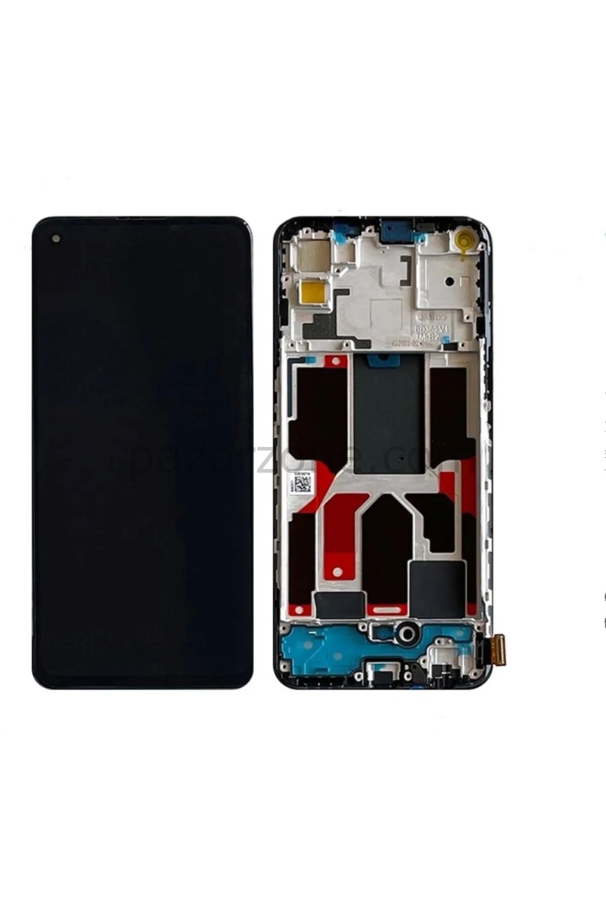 Reno 5 Lite Ekran Dokunmatik Çıtalı SRV (Siyah)