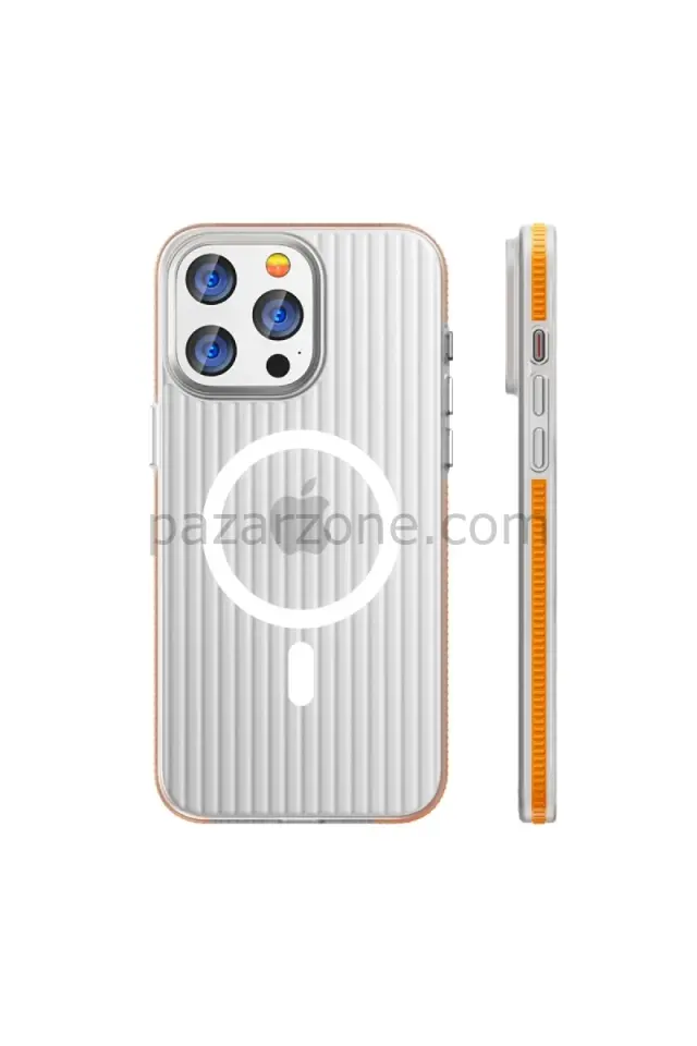 Joko Apple iPhone 16 Pro Max Line Magsafe Kapak - Turuncu