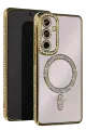 Newface Samsung Galaxy A25 5G Joke Simli Magneticsafe Kılıf - Gold