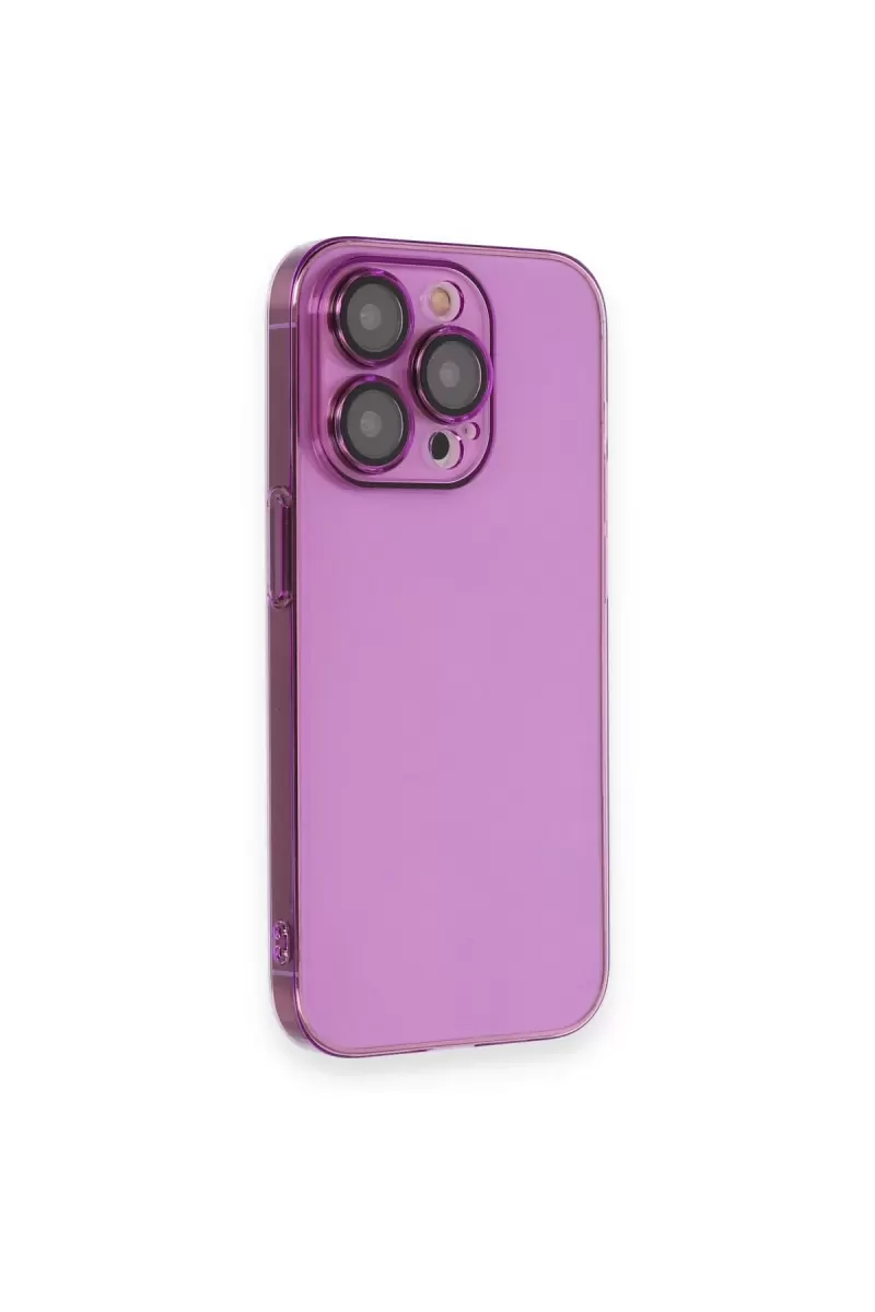 Newface Apple iPhone 13 Pro Kılıf Armada Lensli Kapak - Mor