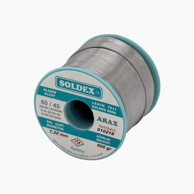 Soldex Arax 60-40 Lehim Teli 500 Gr 1.3 Mm - Sn:60 / Pb:40