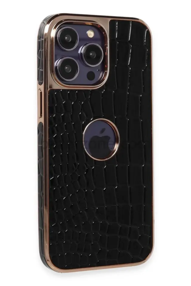 Newface Apple iPhone 13 Pro Max Kılıf Snake Kapak - Siyah
