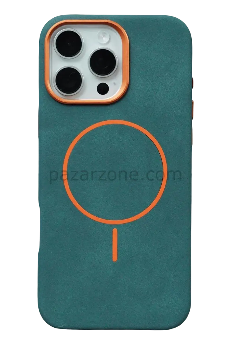 Joko Apple iPhone 16 Pro Max Luno Deri Magsafe Kapak - Yeşil
