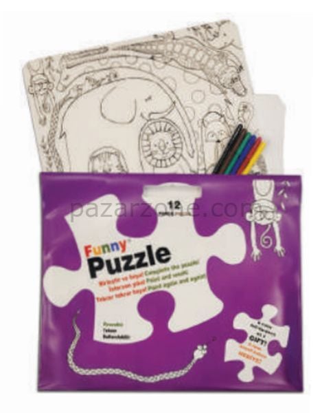 Funny Mat Puzzle - Sevimli Dostlar 30x40cm