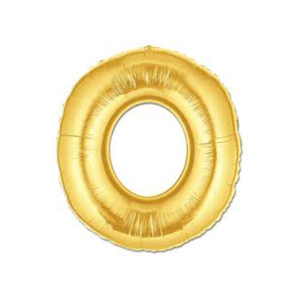 Altın Sarısı Folyo O Harfi Balon 1 Metre