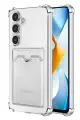 Newface Samsung Galaxy S24 Plus Kılıf Kart Şeffaf Silikon - Şeffaf