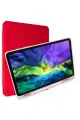 Newface Apple iPad 10.2 (8.nesil) Kılıf Kalemlikli Mars Tablet Kılıfı - Kırmızı