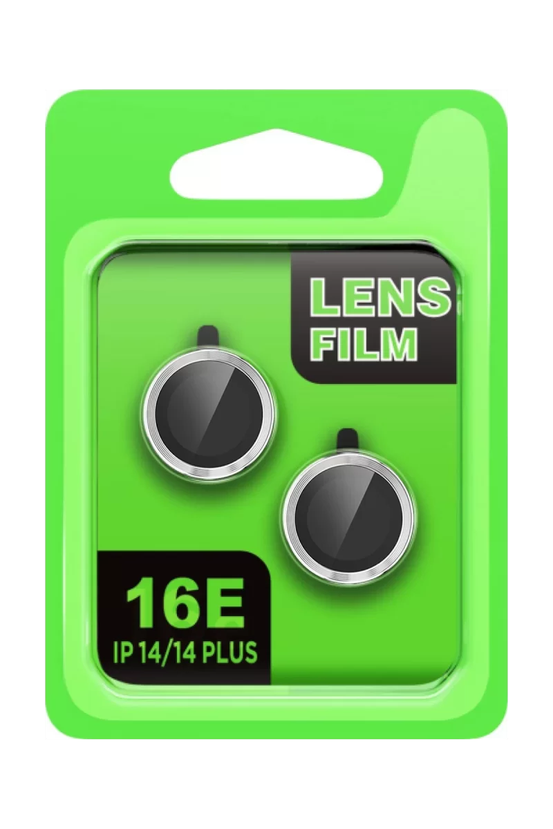 Newface Apple iPhone 16E Raze Metal Kamera Lens - Gümüş