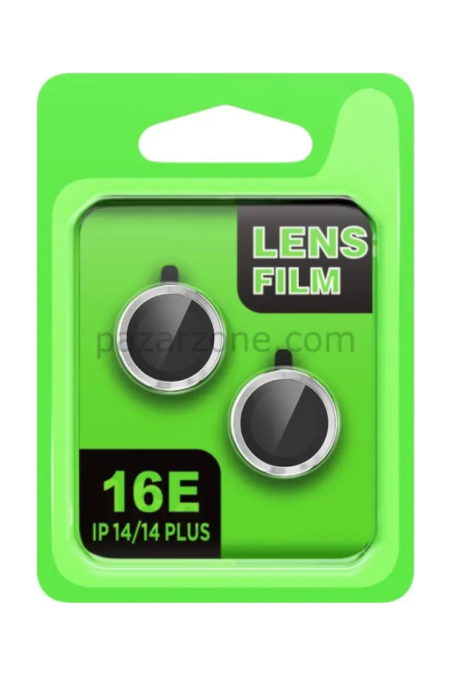 Newface Apple iPhone 16E Raze Metal Kamera Lens - Gümüş