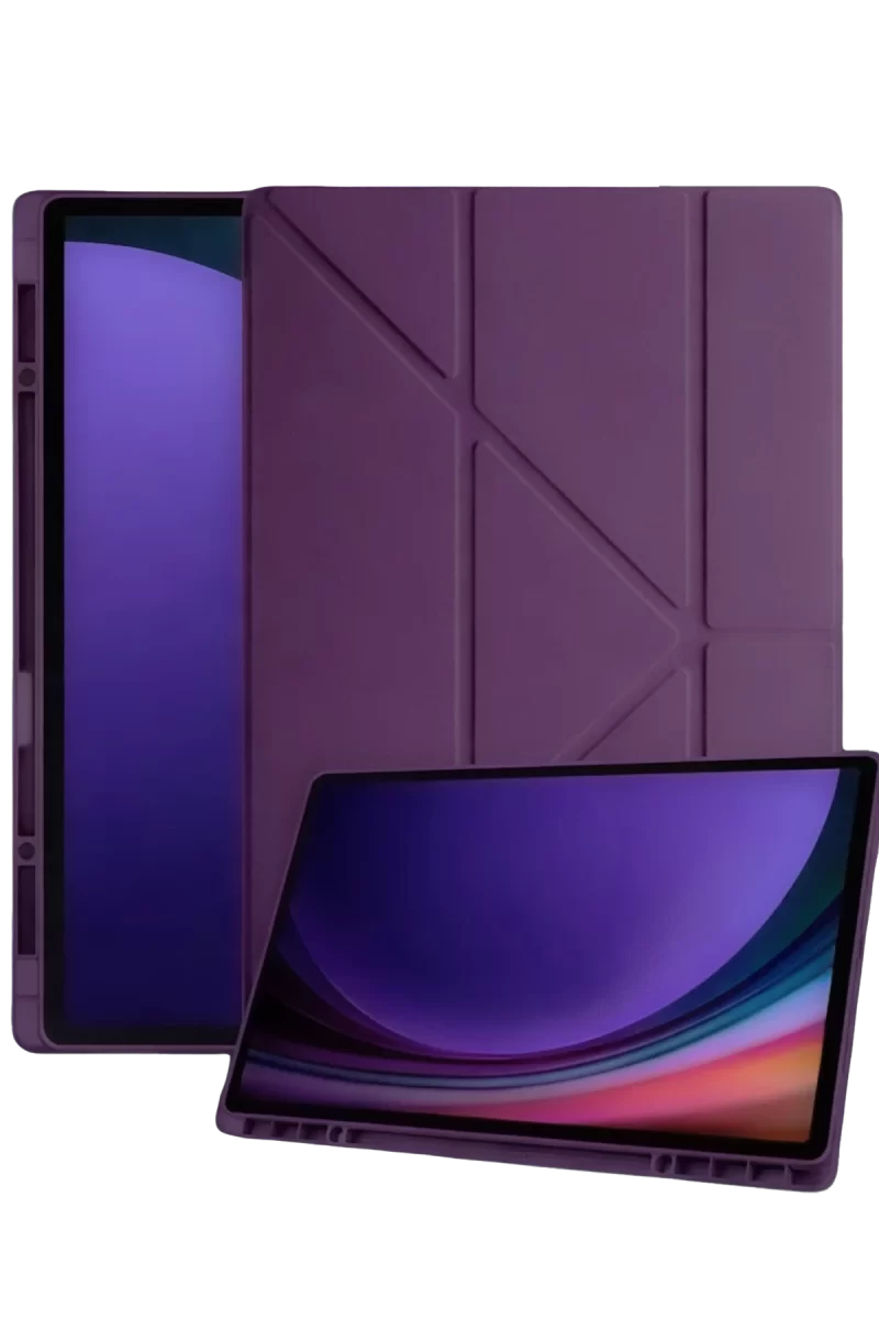 Newface Samsung Galaxy Tab A11 Plus Kalemlikli Mars Tablet Kılıfı - Mürdüm