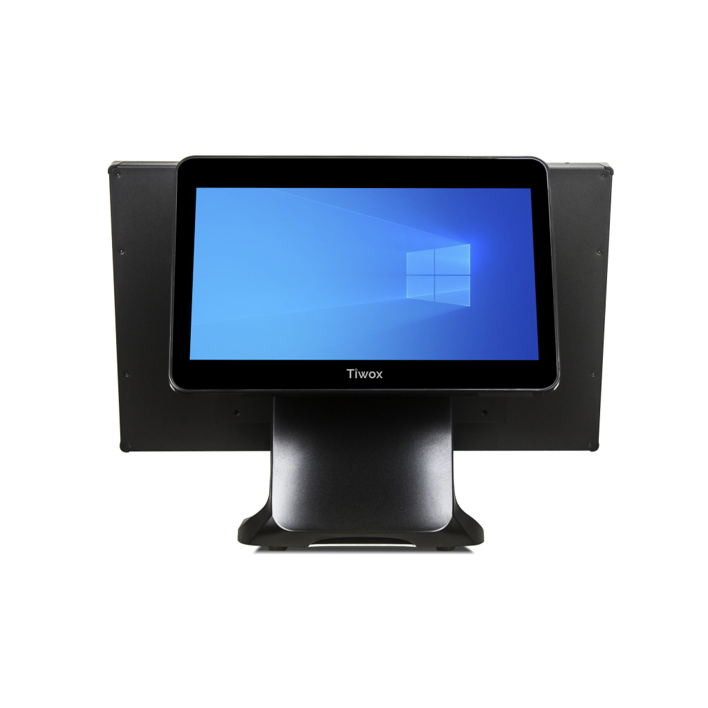 Tiwox TP-7610-D, Intel i7 10.Nesil, 18.5" Ekran,  8GB Ram, 128GB M.2 SSD, Endüstriyel, Dokunmatik Pos PC (çift ekran)