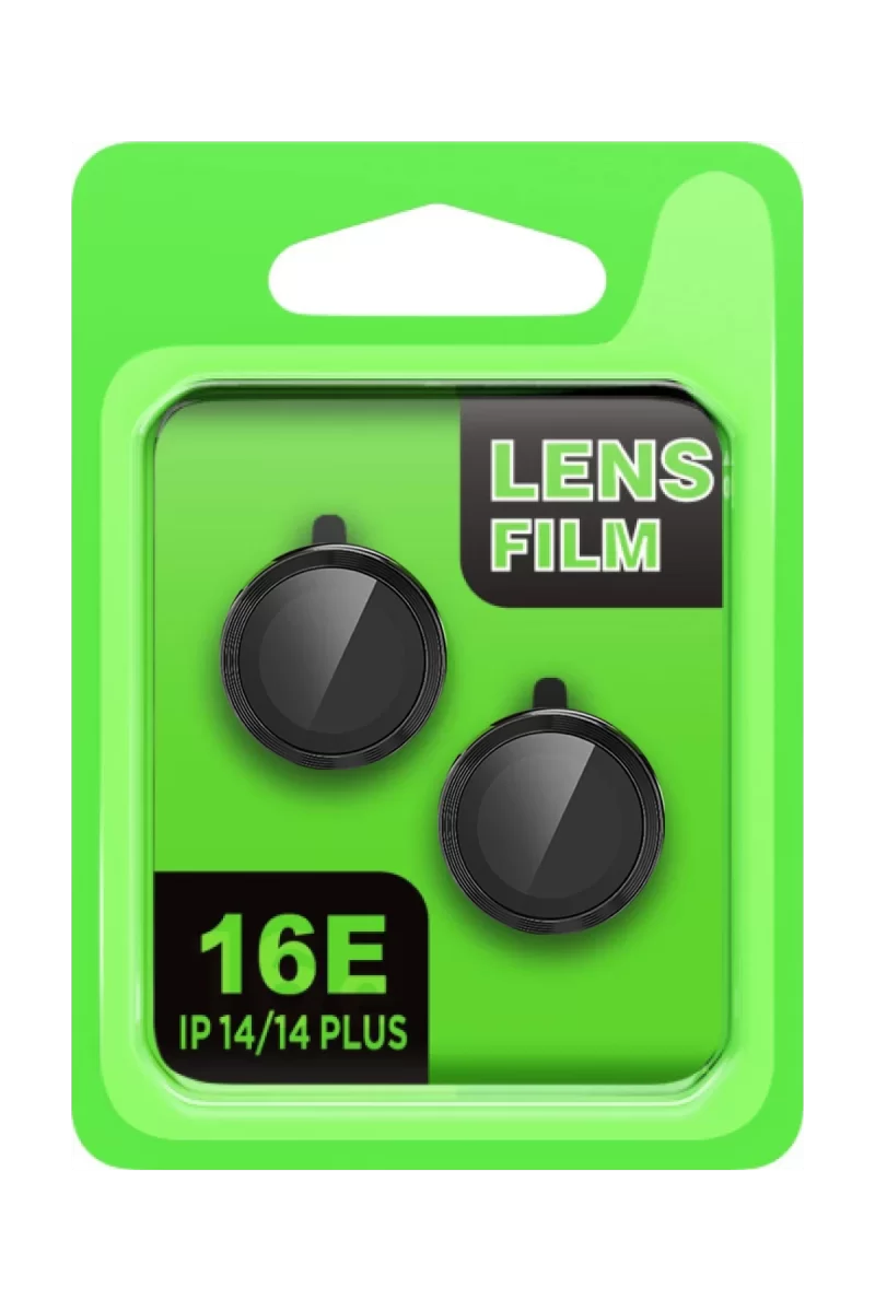 Newface Apple iPhone 16E Raze Metal Kamera Lens - Siyah