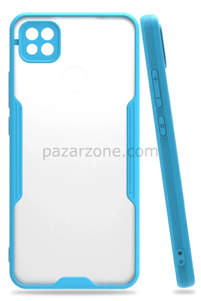 Newface Xiaomi Redmi 9C Kılıf Platin Silikon - Mavi