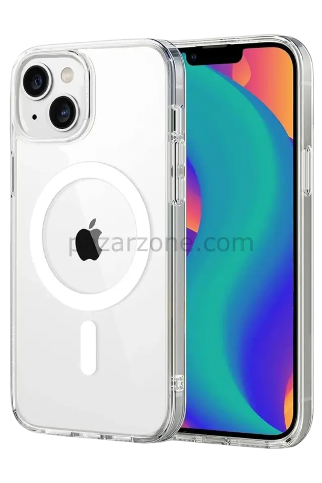 Newface Apple iPhone 14 Combo Sert Şeffaf Magsafe Kapak - Şeffaf