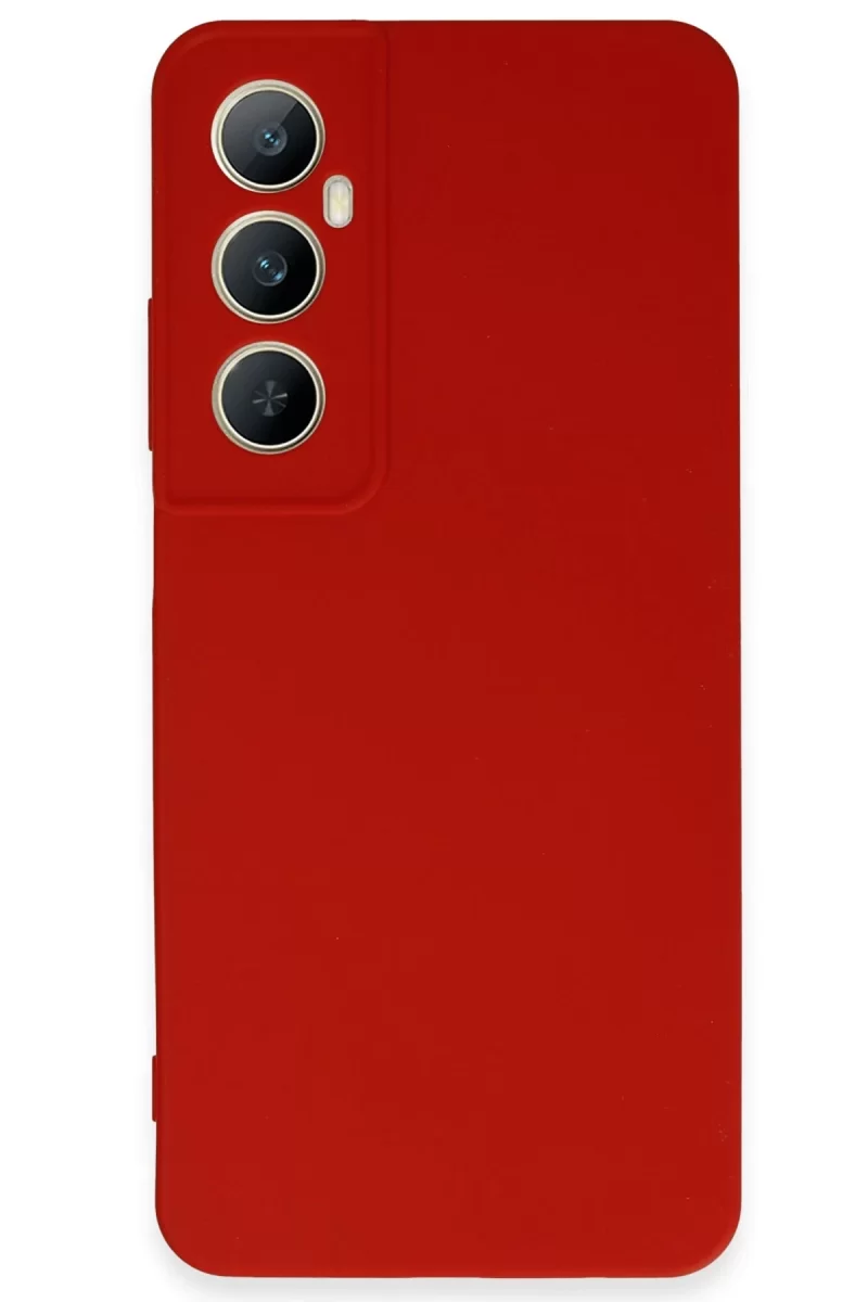 Newface Realme C65 Kılıf First Silikon - Kırmızı