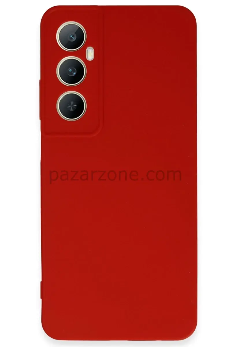 Newface Realme C65 Kılıf First Silikon - Kırmızı