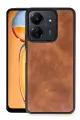 Newface Xiaomi Redmi 13C Kılıf Aras Deri Kapak - Taba
