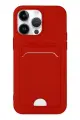 Newface Apple iPhone 14 Pro Kılıf Kelvin Kartvizitli Silikon - Kırmızı