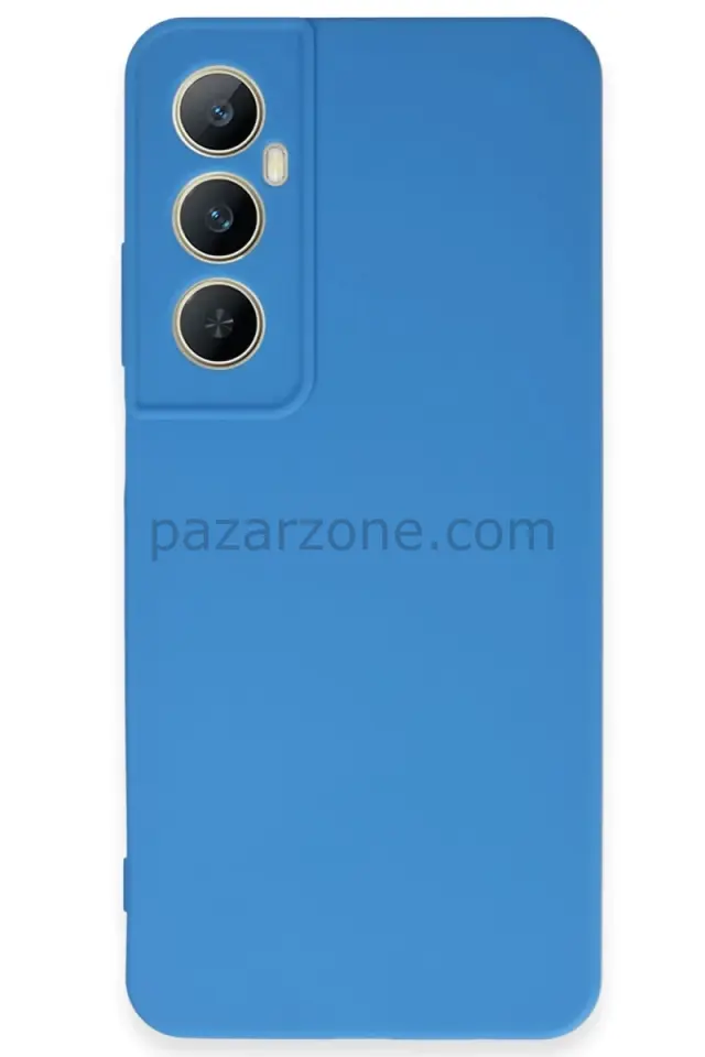 Newface Realme C65 Kılıf First Silikon - Mavi