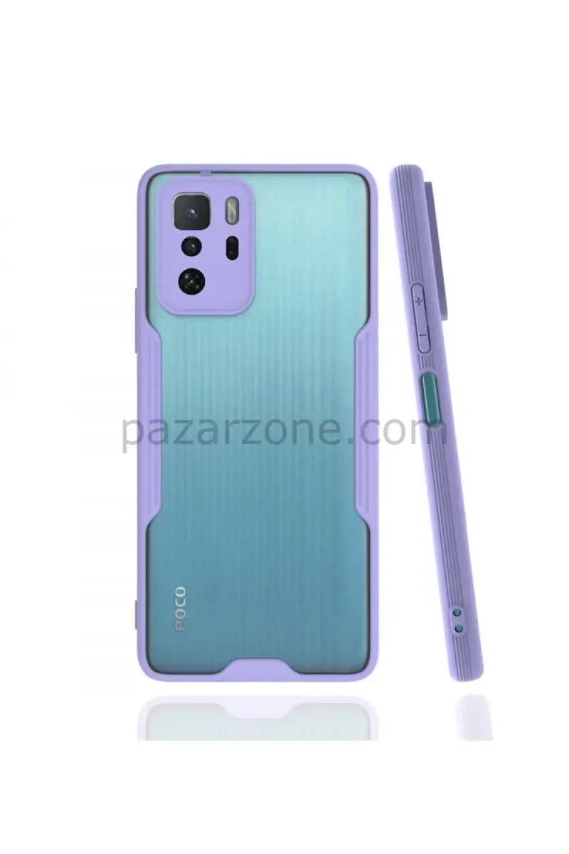 Newface Xiaomi Poco X3 GT Kılıf Platin Silikon - Lila