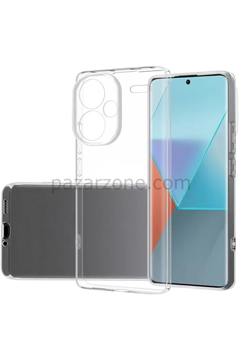 Newface Xiaomi Redmi Note 13 Pro Plus Kılıf Lüx Şeffaf Silikon
