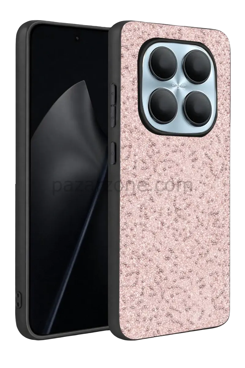 Onegif Xiaomi Redmi Note 15 Pro 5G Bright Simli Kapak - Pembe