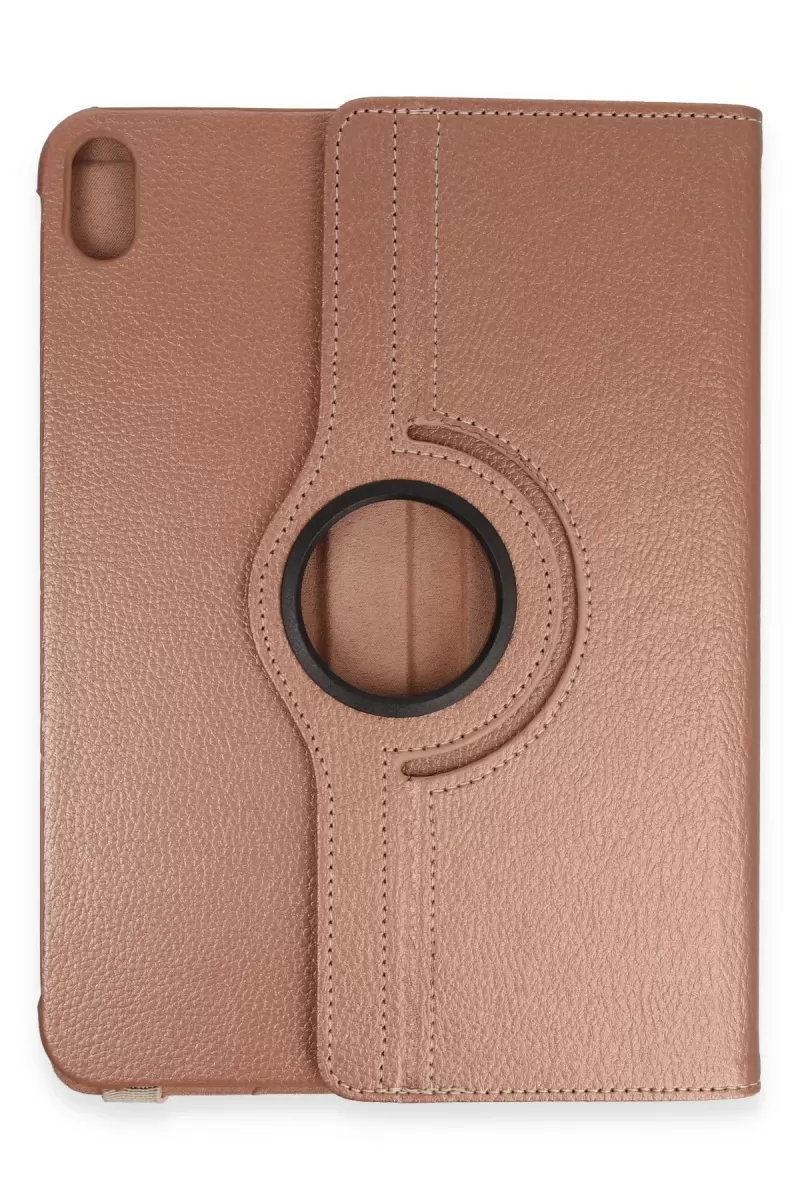 Newface Apple iPad 2022 10.9 (10.nesil) Kılıf 360 Tablet Deri Kılıf - Rose Gold