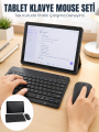 SIM Kartlı Android Tablet Bluetooth Klavye Kablosuz Mouse Geniş Ekran ve Taşınabilir Kullanım Seti