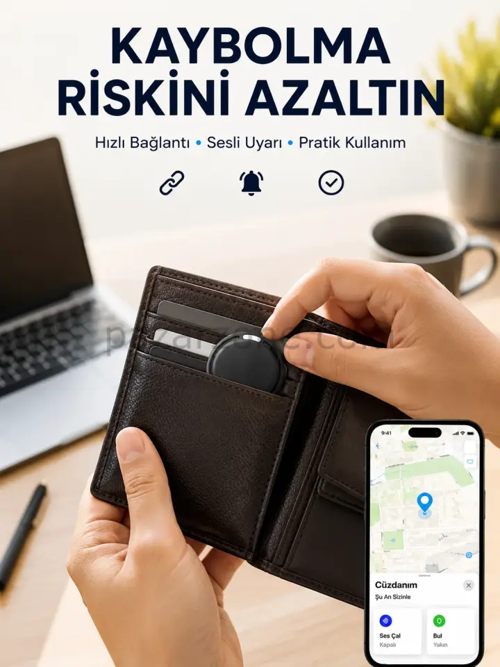 Konum Takip Cihazı AirTag İOS ve Android Uyumlu Akıllı Eşya Bulucu