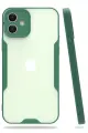 Newface Apple iPhone 12 Kılıf Platin Silikon - Yeşil