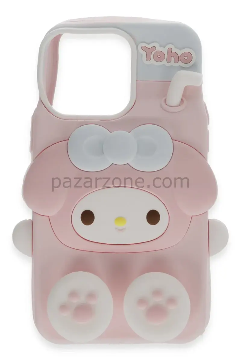 Newface Apple iPhone 15 Pro Max Kılıf Poky Karakter Silikon Kapak - Desen 2