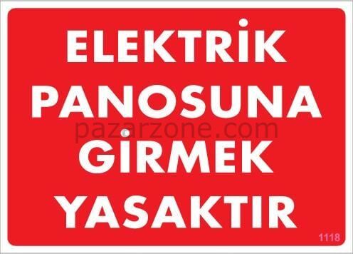 Elektrik Panosu Levhası 25x35 KOD:1118