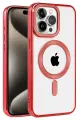 Newface Apple iPhone 14 Pro Kılıf Kronos Magsafe Kapak - Kırmızı