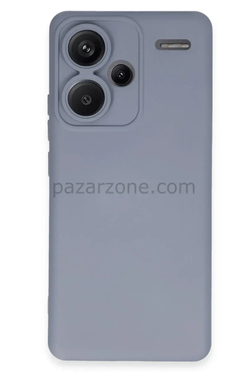 Newface Xiaomi Redmi Note 13 Pro Plus Kılıf Nano içi Kadife Silikon - Gri