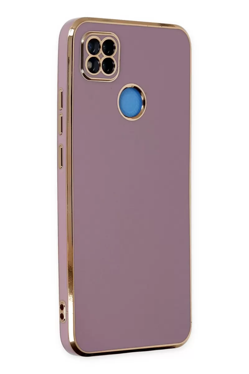 Newface Xiaomi Redmi 9C Kılıf Volet Silikon - Mor