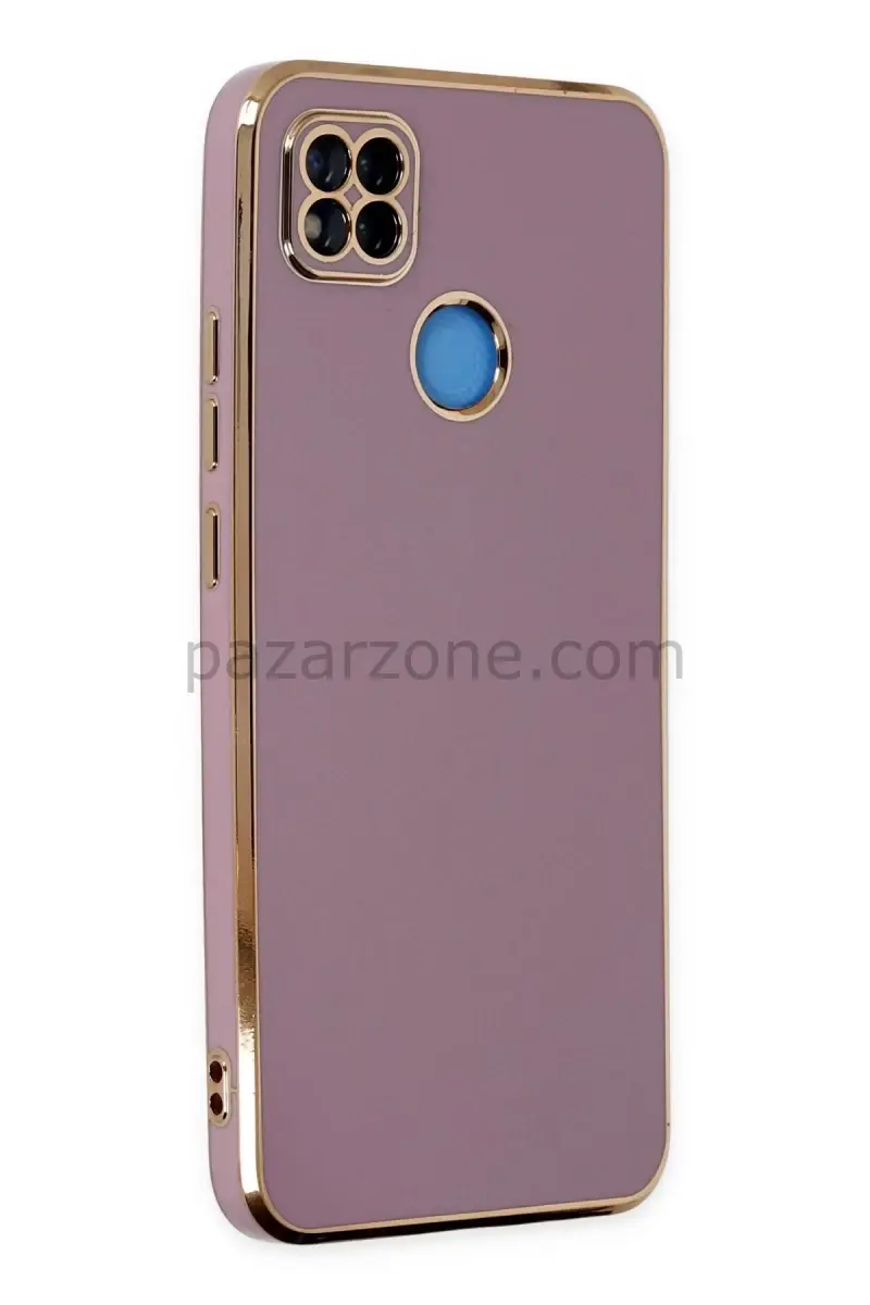 Newface Xiaomi Redmi 9C Kılıf Volet Silikon - Mor