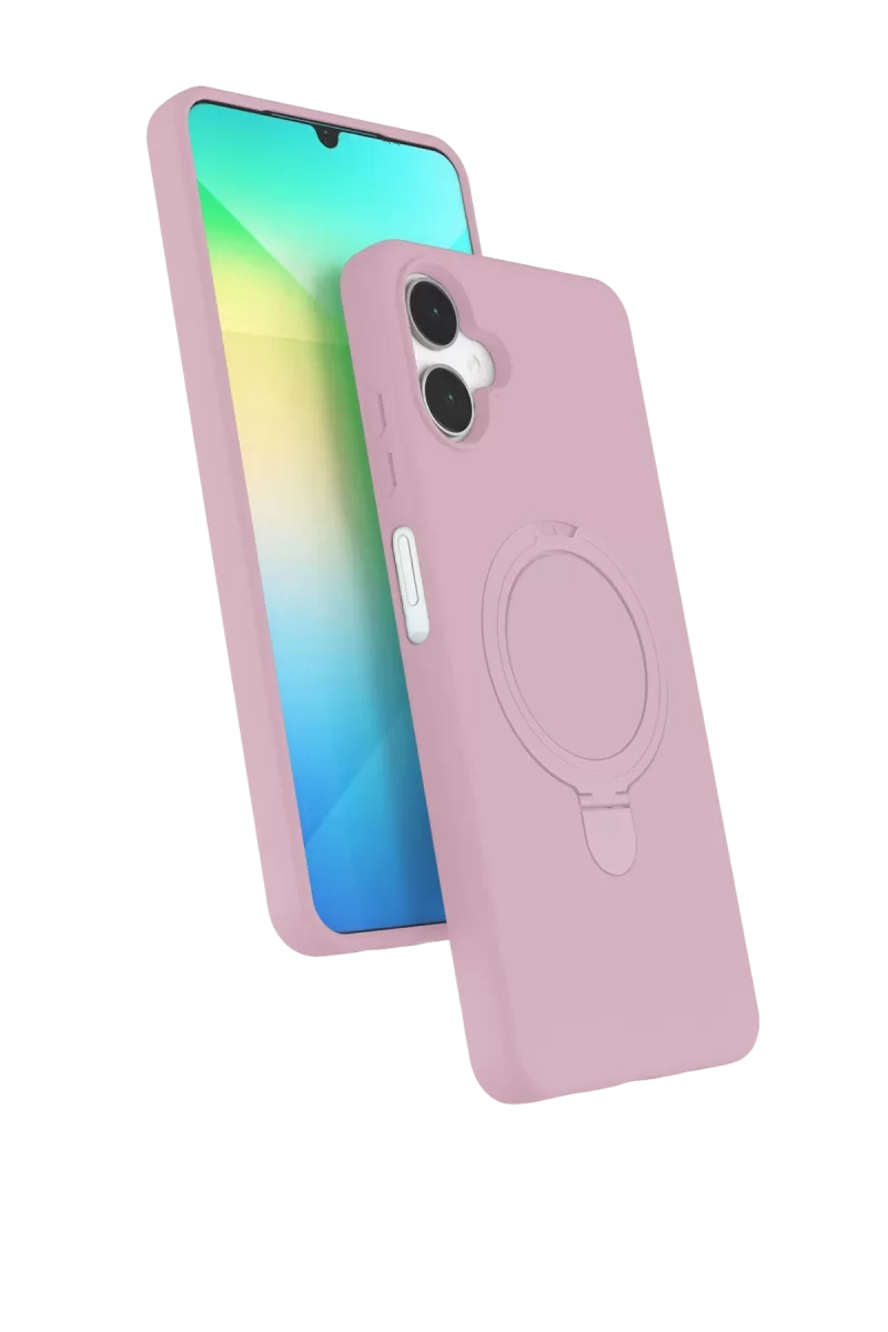 Newface Samsung Galaxy A06 Regal Magsafe Standlı Kapak - Açık Pembe