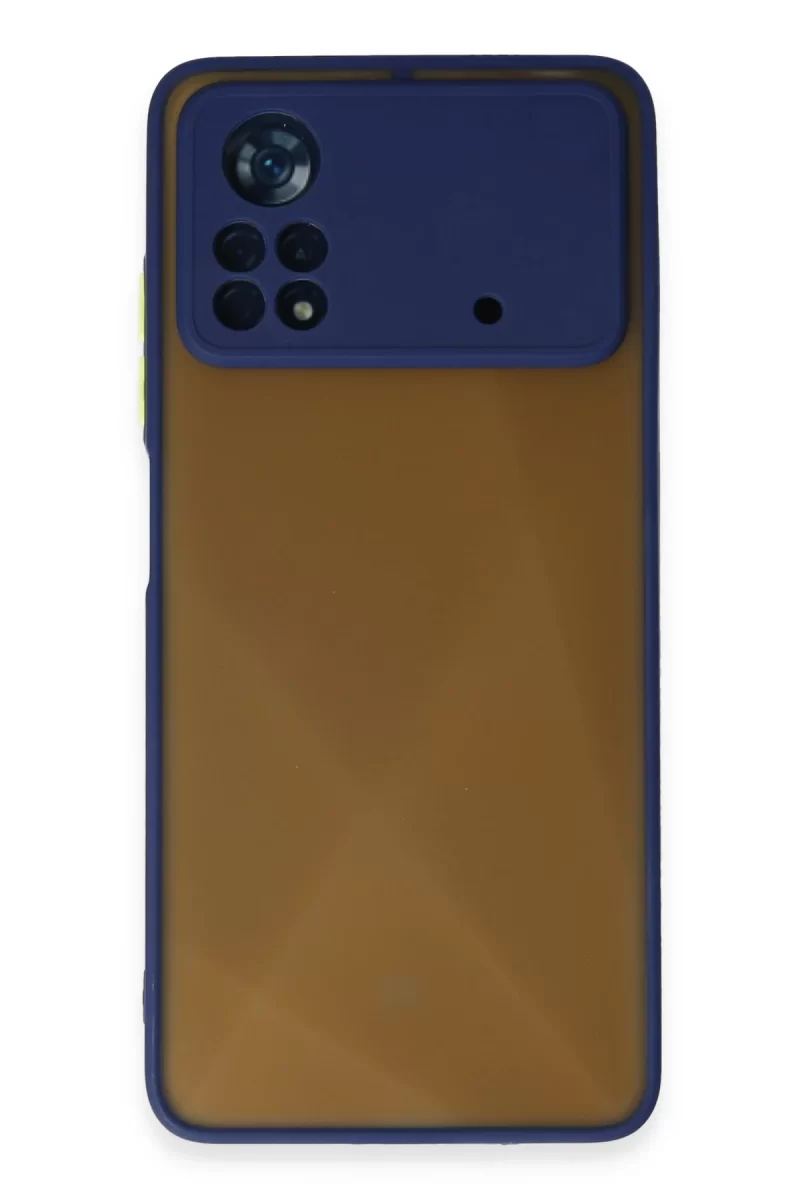 Newface Xiaomi Poco X4 Pro 5G Kılıf Montreal Silikon Kapak - Lacivert