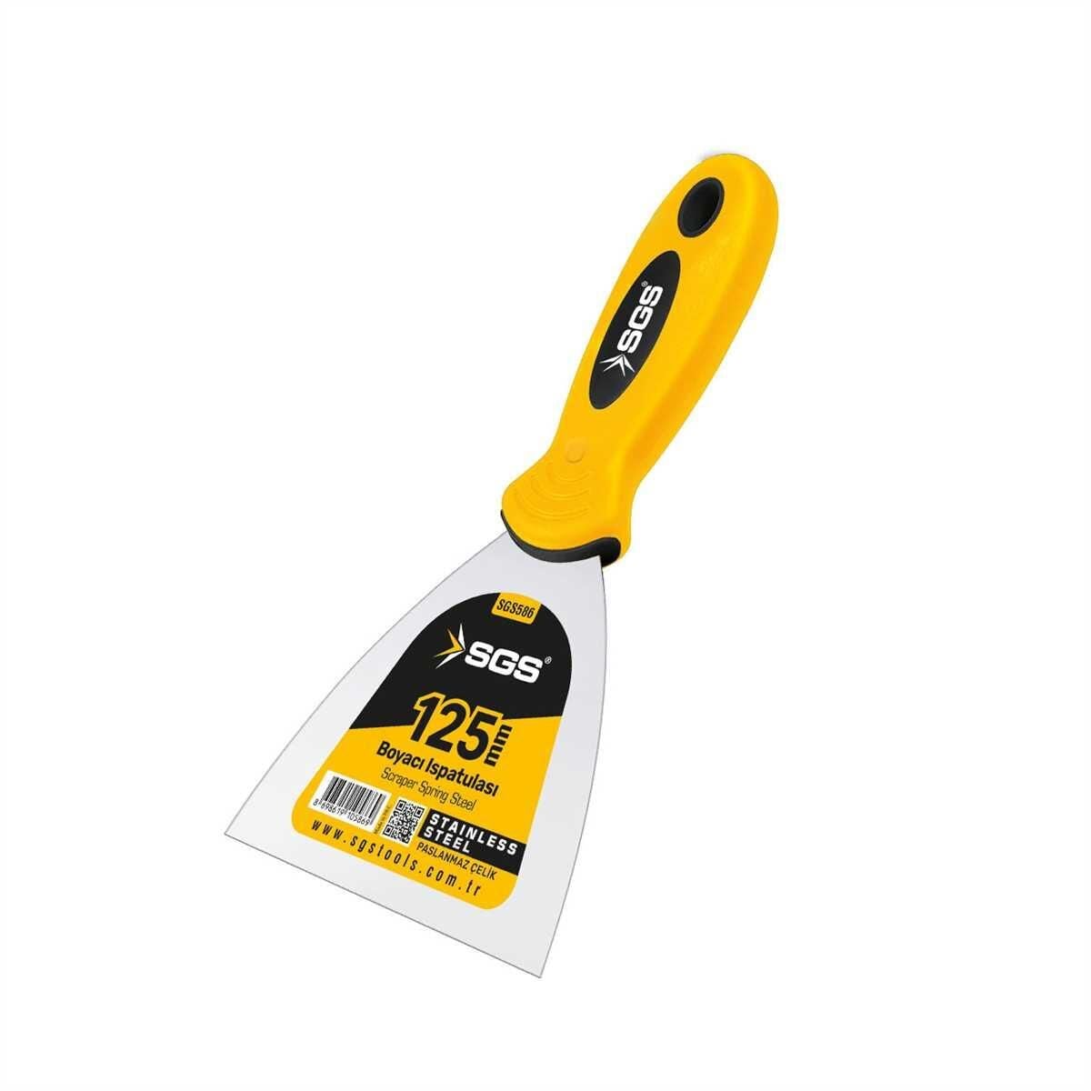 SGS 586 Spatula Paslanmaz Çelik 125 mm