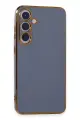 Newface Samsung Galaxy S24 Plus Kılıf Volet Silikon - Mavi
