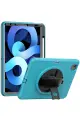 Newface Apple iPad 2022 10.9 (10.nesil) Kılıf Hand Strap Tablet Kılıfı - Turkuaz