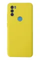 Newface General Mobile GM 21 Plus Kılıf Nano içi Kadife Silikon - Sarı